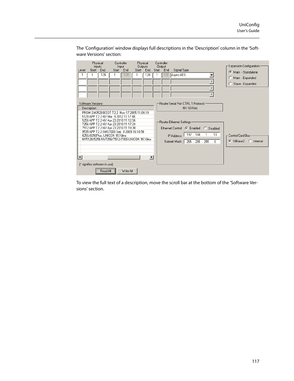 Grass Valley UniConfi NVISION Series v.2.1 User Manual | Page 129 / 166