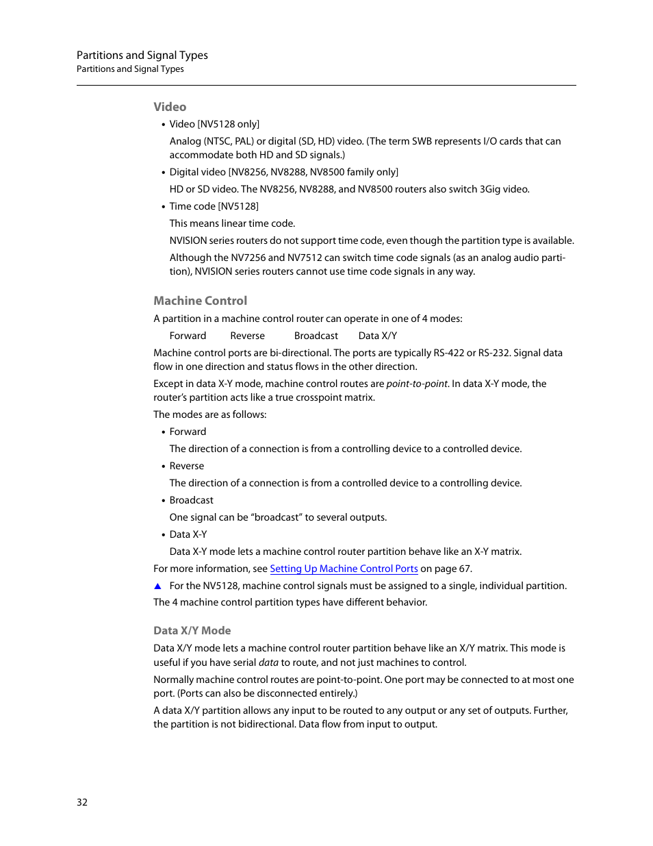 Video machine control | Grass Valley UniConfi NVISION Series v.2.1 User Manual | Page 44 / 166