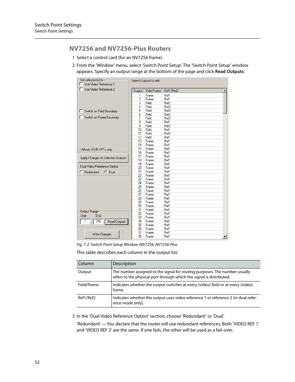 Nv7256 and nv7256-plus routers | Grass Valley UniConfi NVISION Series v.2.1 User Manual | Page 64 / 166
