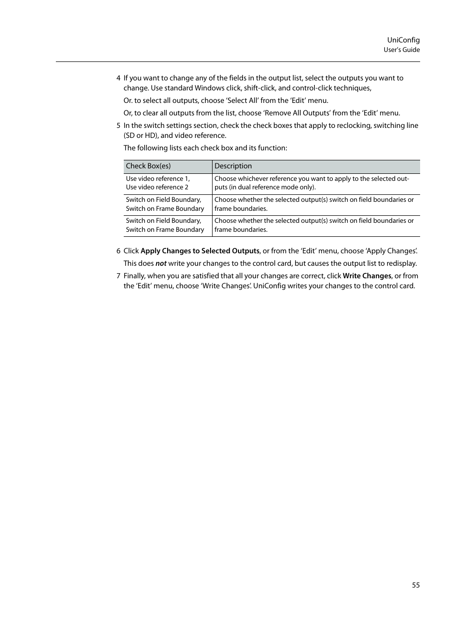 Grass Valley UniConfi NVISION Series v.2.1 User Manual | Page 67 / 166