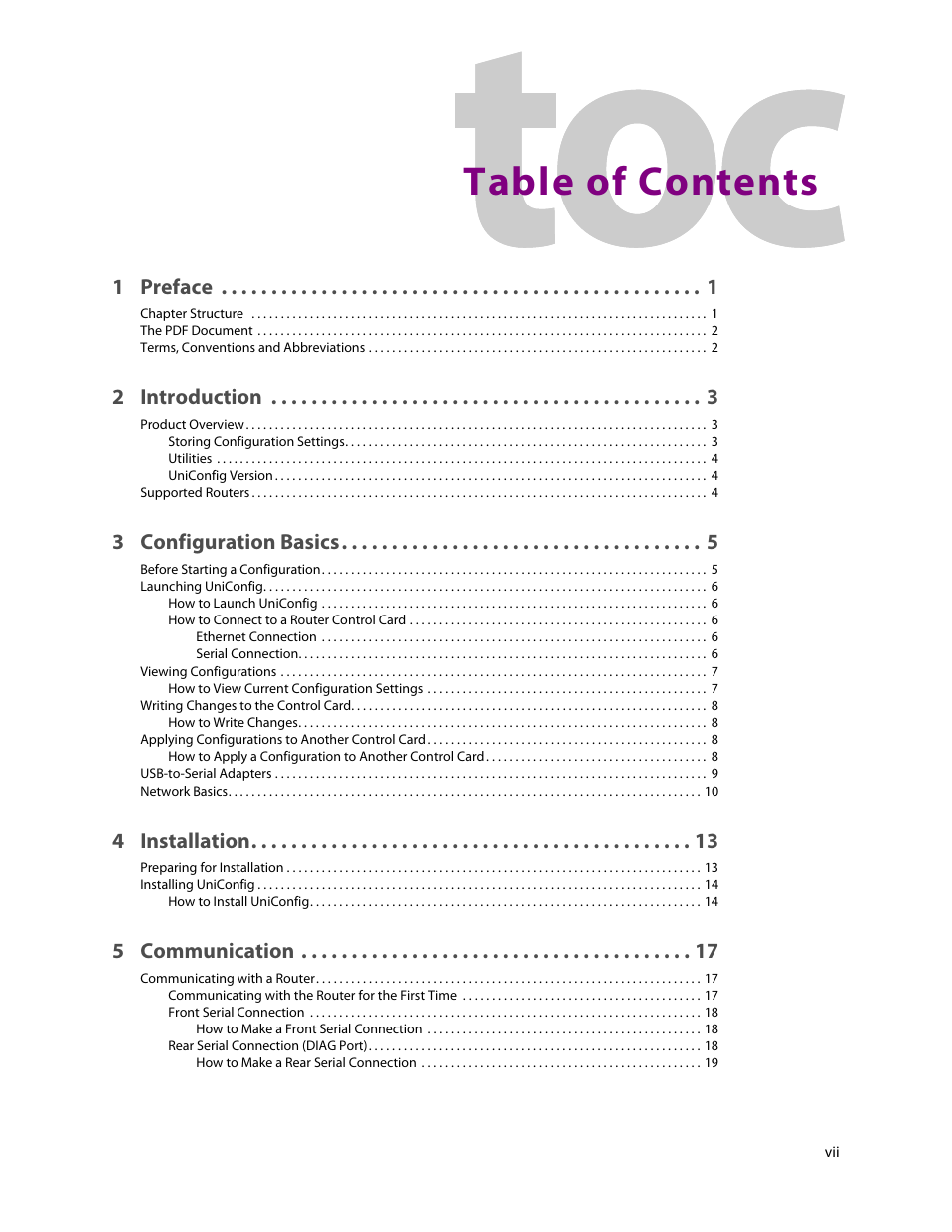 Grass Valley UniConfi NVISION Series v.2.1 User Manual | Page 7 / 166