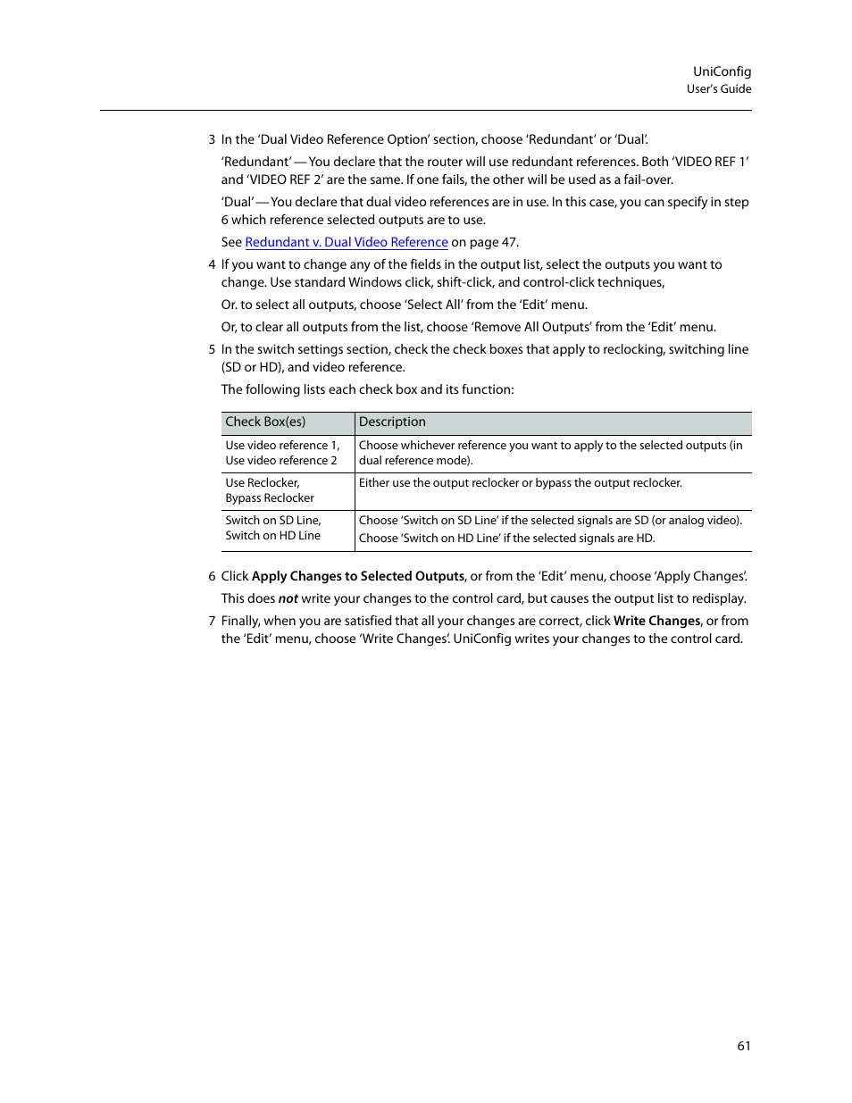 Grass Valley UniConfi NVISION Series v.2.1 User Manual | Page 73 / 166
