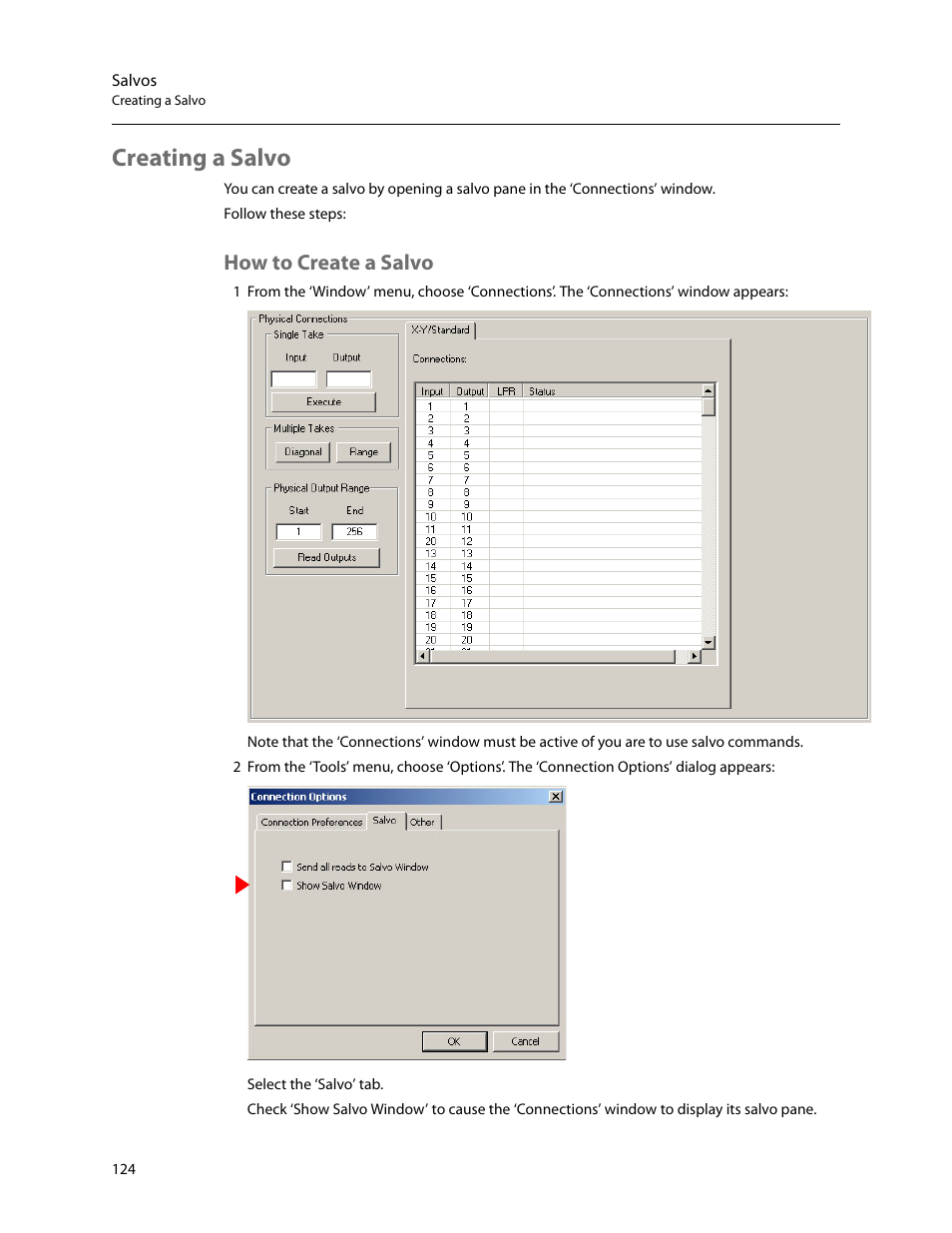 Creating a salvo, How to create a salvo | Grass Valley UniConfi NVISION Series v.2.0 User Manual | Page 134 / 178