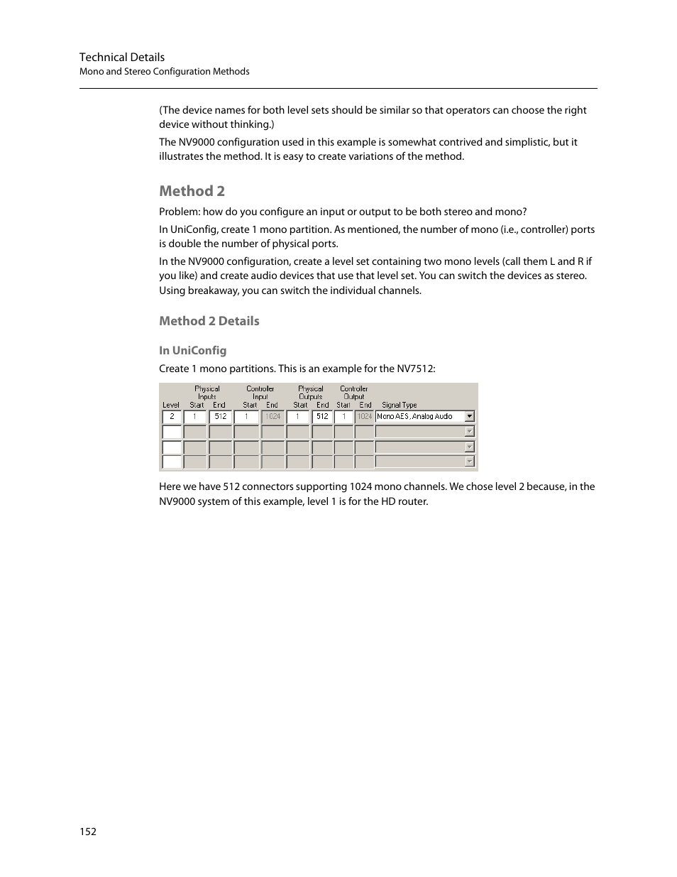Method 2, Method 2 details | Grass Valley UniConfi NVISION Series v.2.0 User Manual | Page 162 / 178