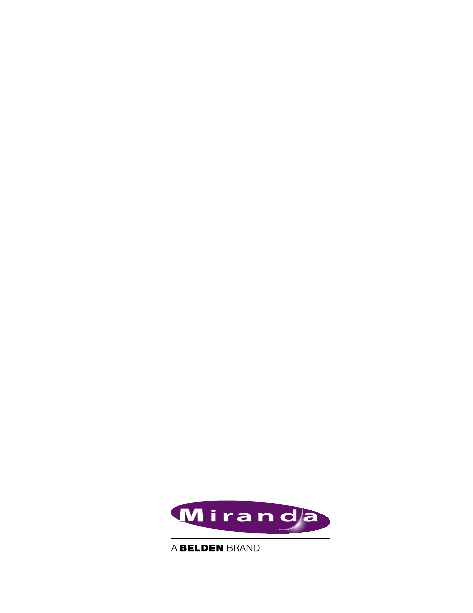 Grass Valley UniConfi NVISION Series v.2.0 User Manual | Page 178 / 178