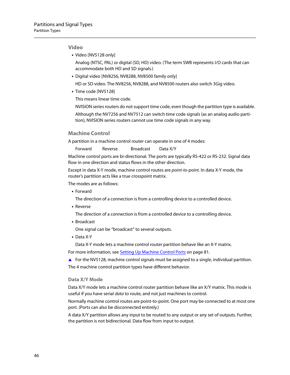 Video machine control | Grass Valley UniConfi NVISION Series v.2.0 User Manual | Page 56 / 178