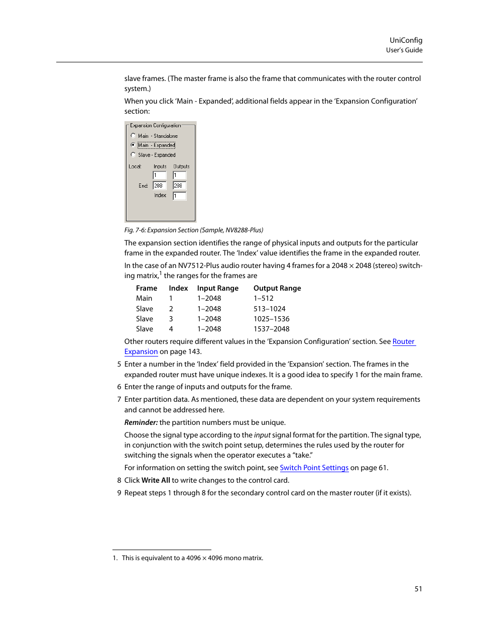 Grass Valley UniConfi NVISION Series v.2.0 User Manual | Page 61 / 178