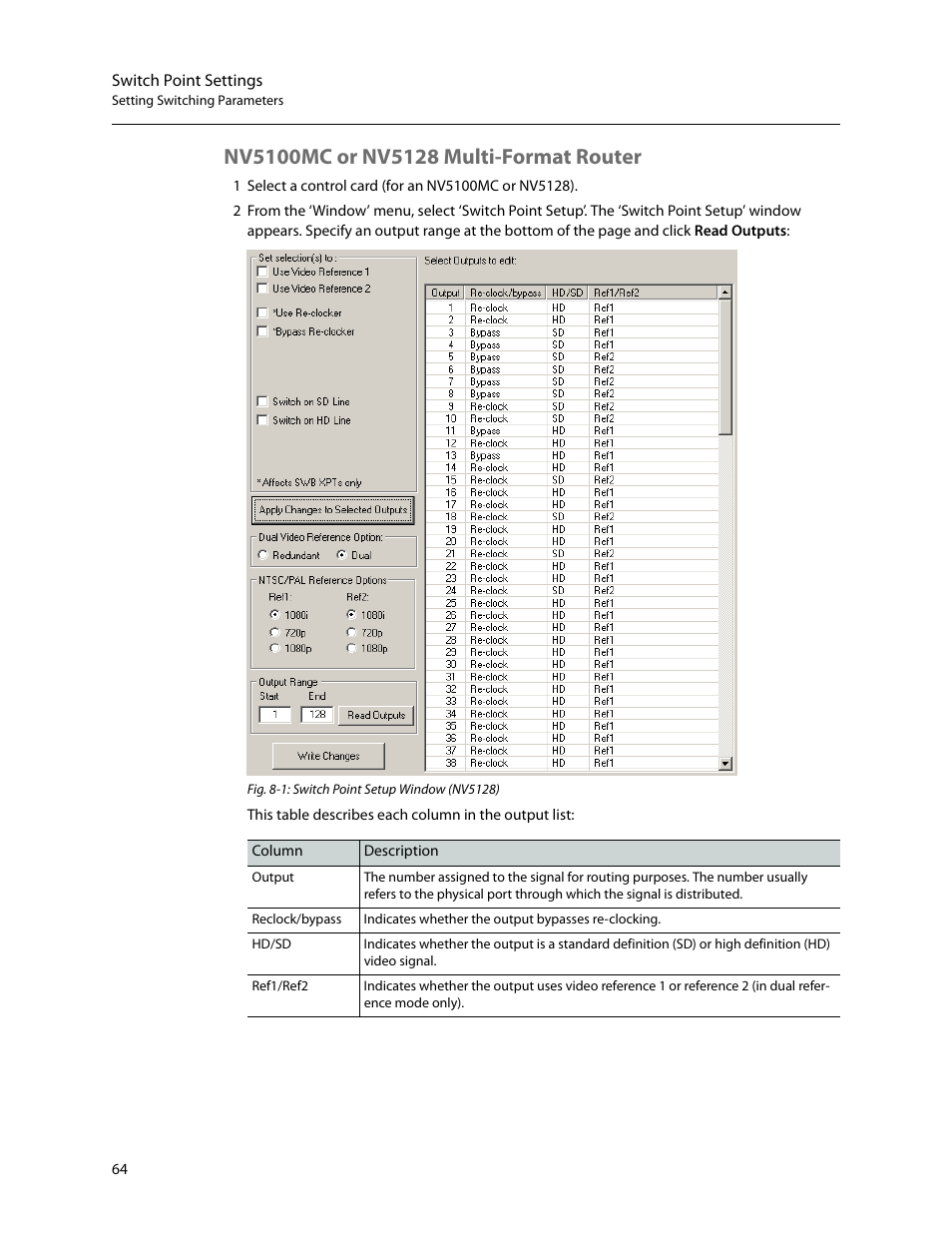 Nv5100mc or nv5128 multi-format router | Grass Valley UniConfi NVISION Series v.2.0 User Manual | Page 74 / 178