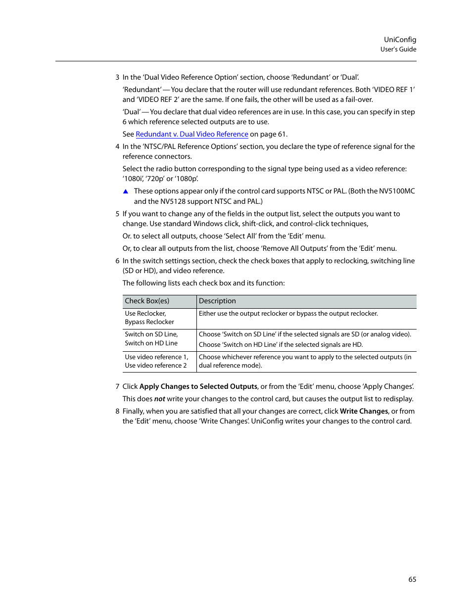 Grass Valley UniConfi NVISION Series v.2.0 User Manual | Page 75 / 178
