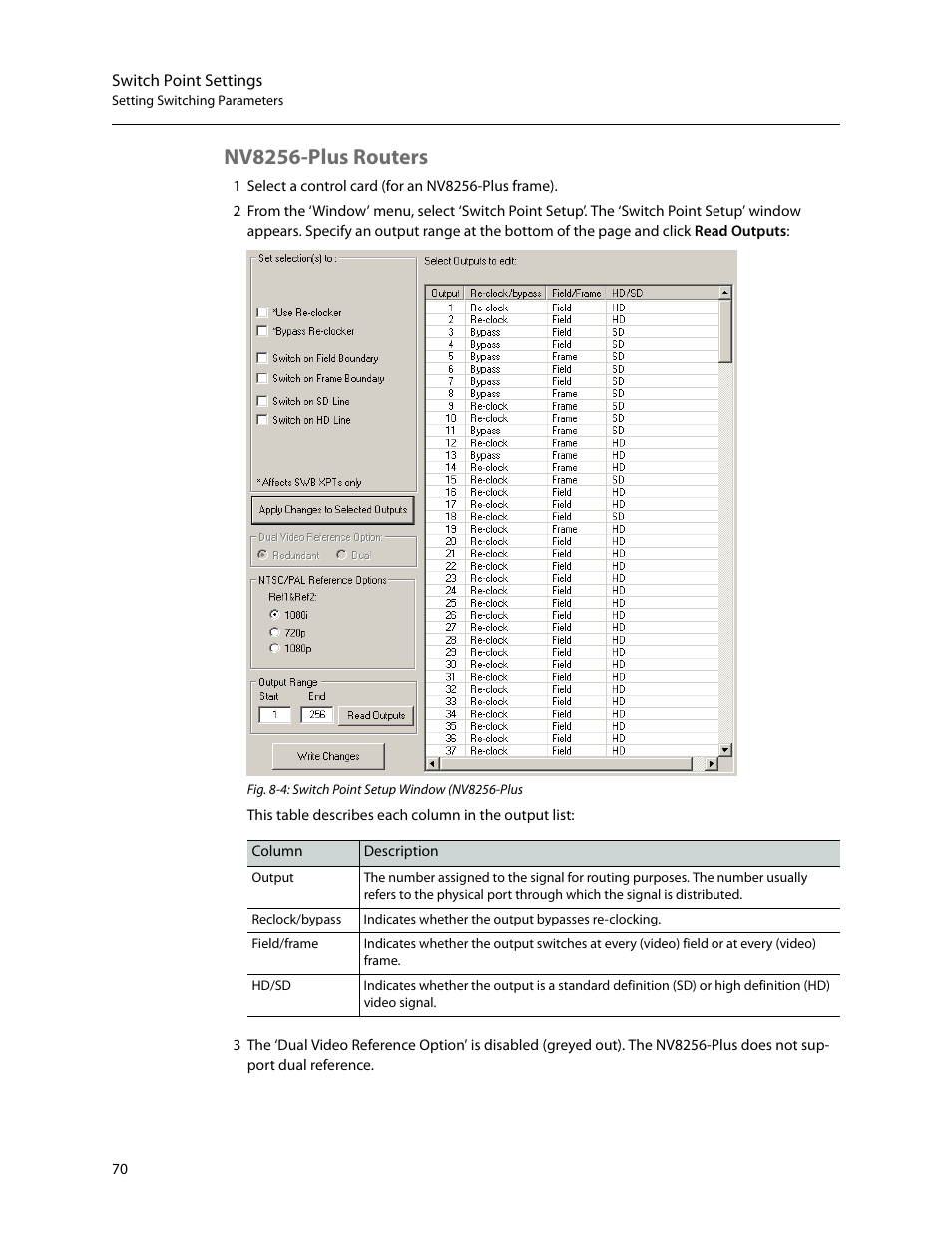Nv8256-plus routers | Grass Valley UniConfi NVISION Series v.2.0 User Manual | Page 80 / 178