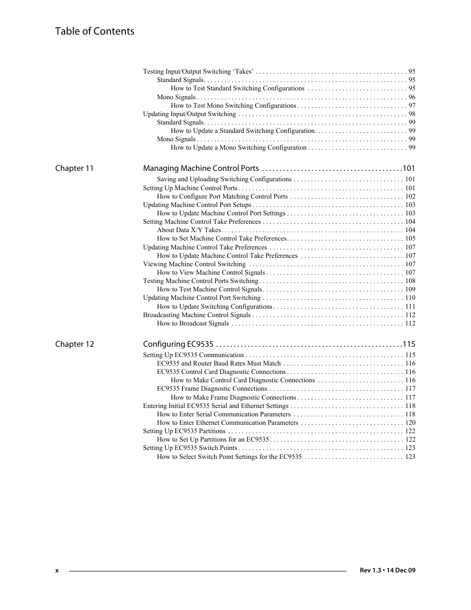 Grass Valley UniConfi NVISION Series v.1.3 User Manual | Page 10 / 184