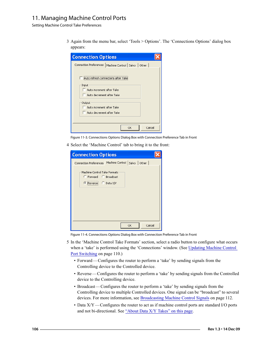 Managing machine control ports | Grass Valley UniConfi NVISION Series v.1.3 User Manual | Page 118 / 184