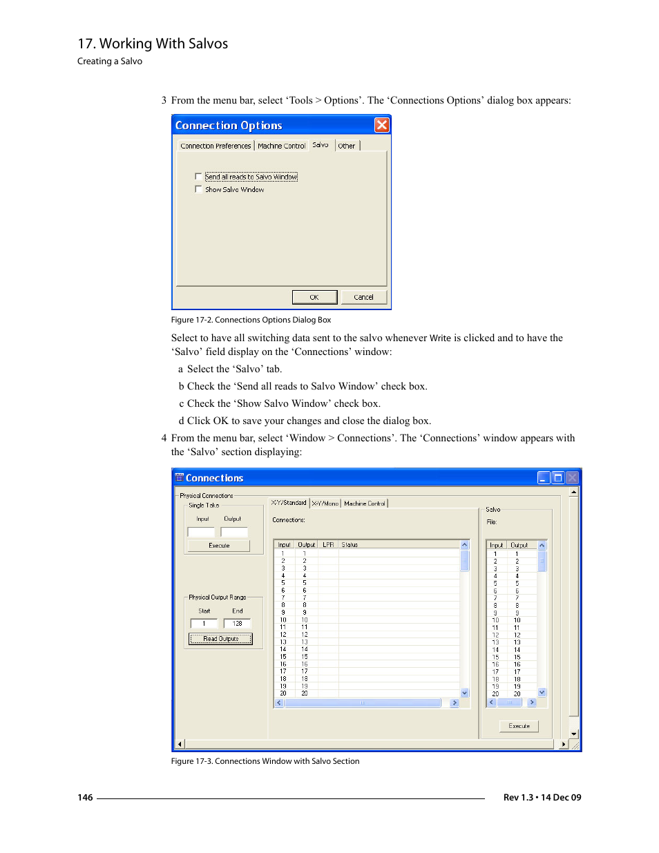 Working with salvos | Grass Valley UniConfi NVISION Series v.1.3 User Manual | Page 158 / 184