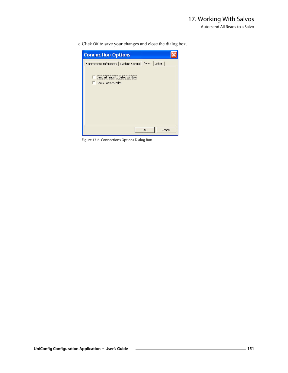 N in figure 17-6, Working with salvos | Grass Valley UniConfi NVISION Series v.1.3 User Manual | Page 163 / 184
