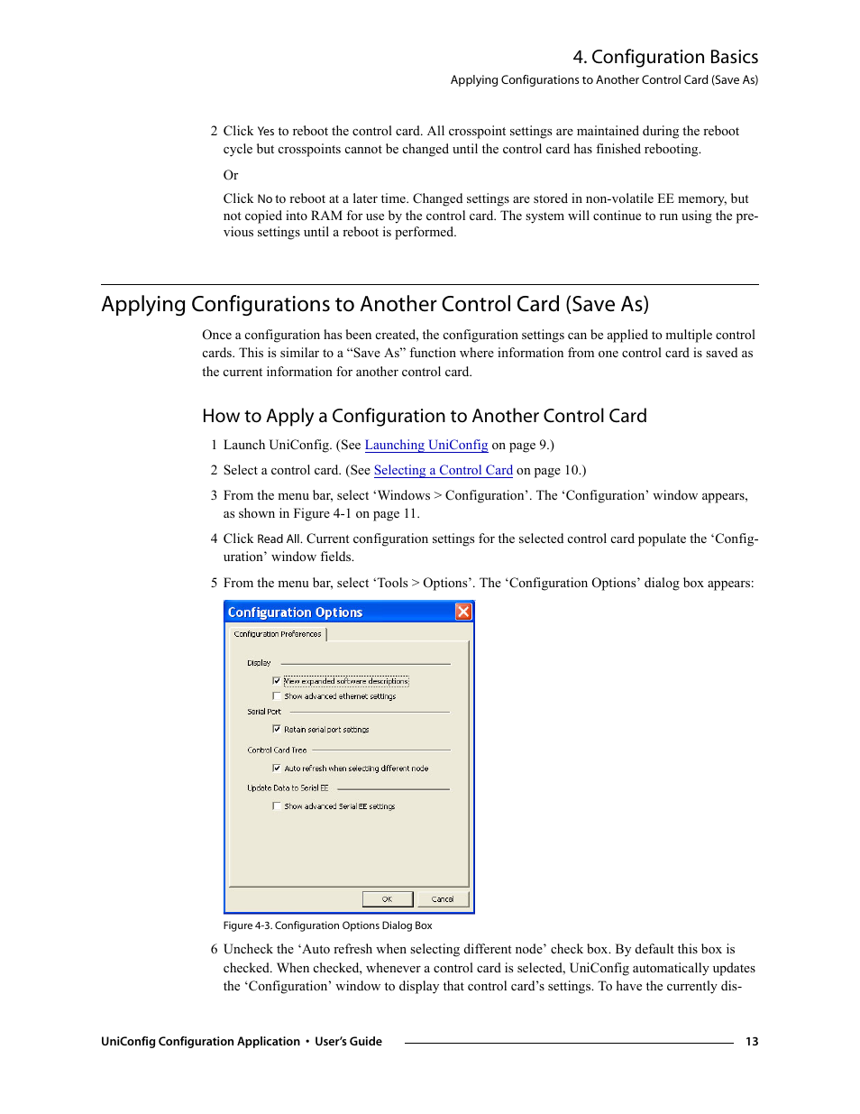 Configuration basics | Grass Valley UniConfi NVISION Series v.1.3 User Manual | Page 25 / 184