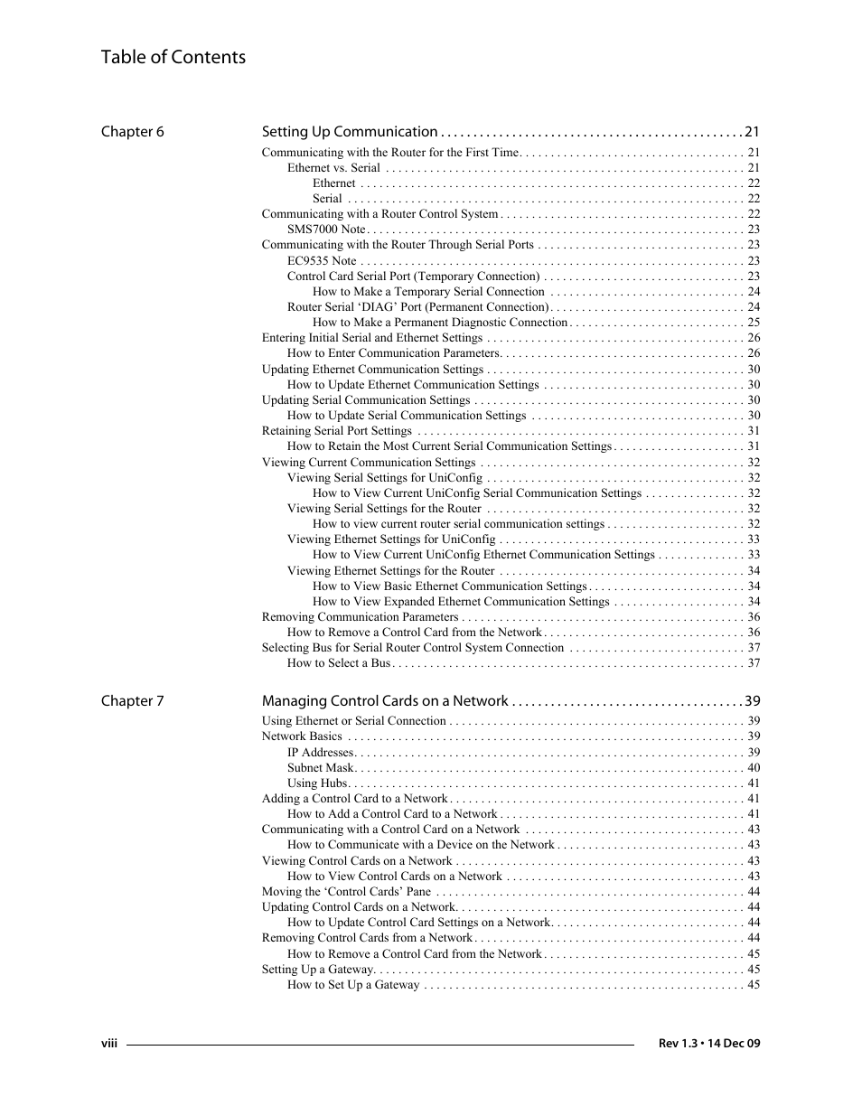 Grass Valley UniConfi NVISION Series v.1.3 User Manual | Page 8 / 184