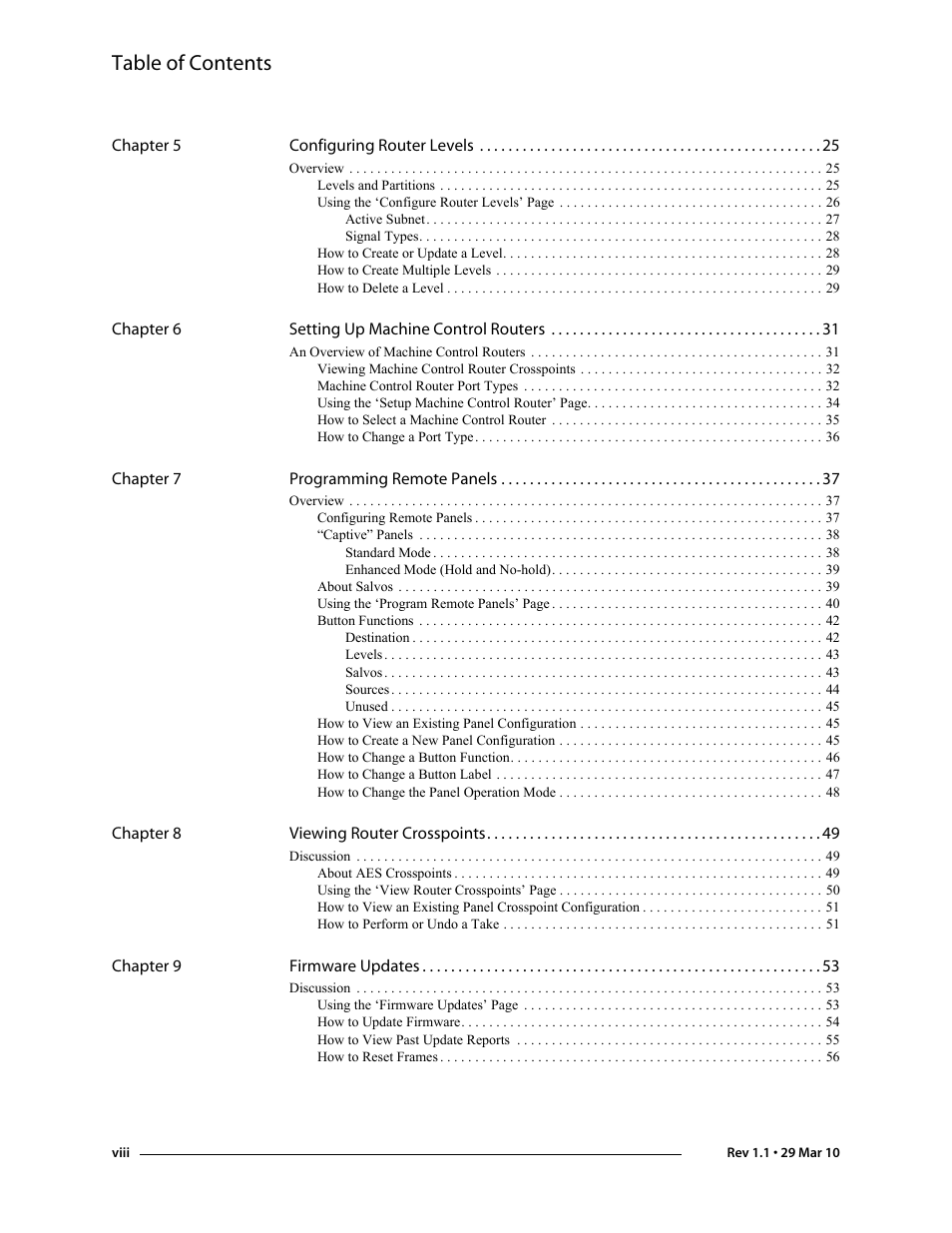 Grass Valley NVISION Compact CQX User Manual | Page 8 / 134