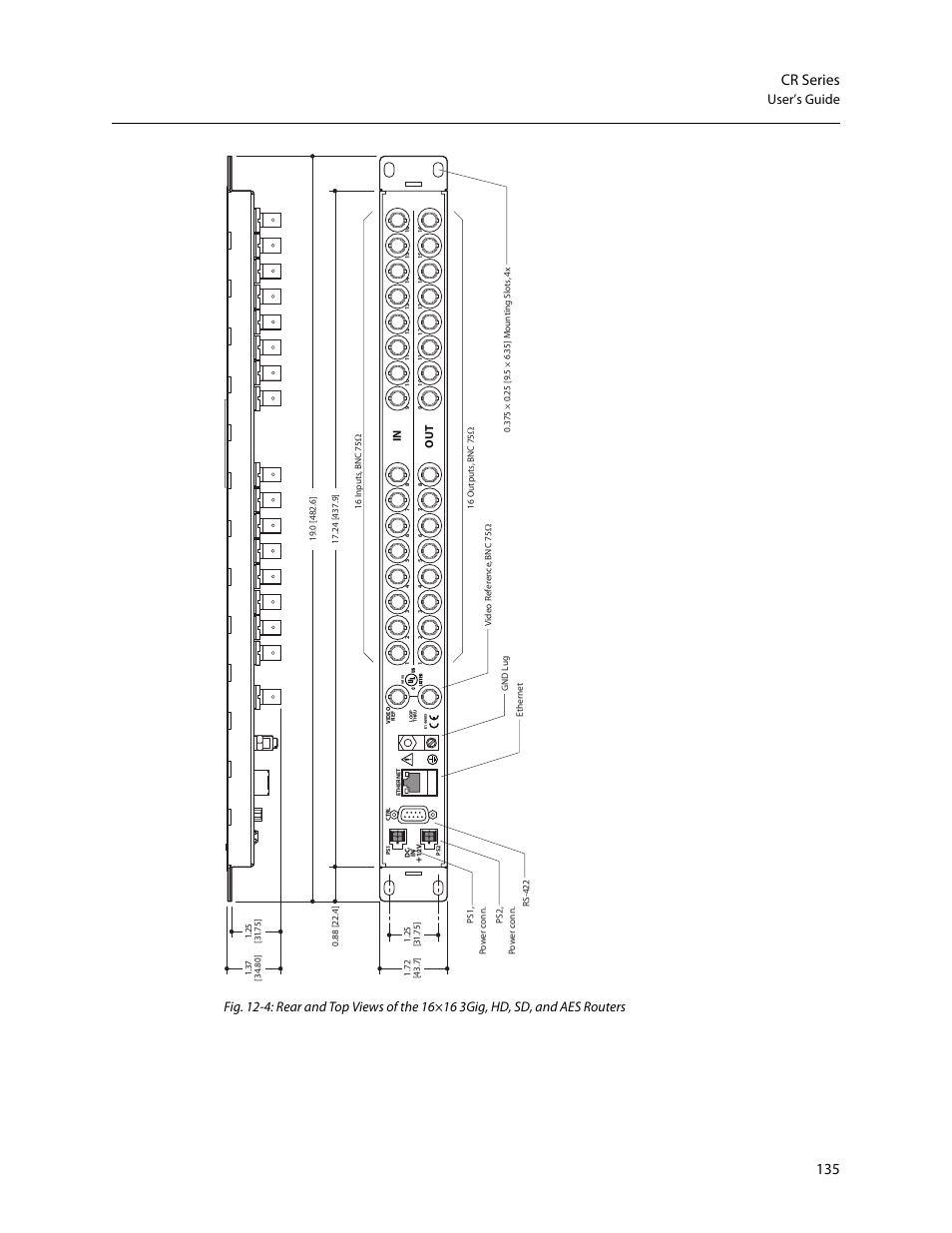 135 cr series | Grass Valley CR Series v.3.2 User Manual | Page 147 / 212