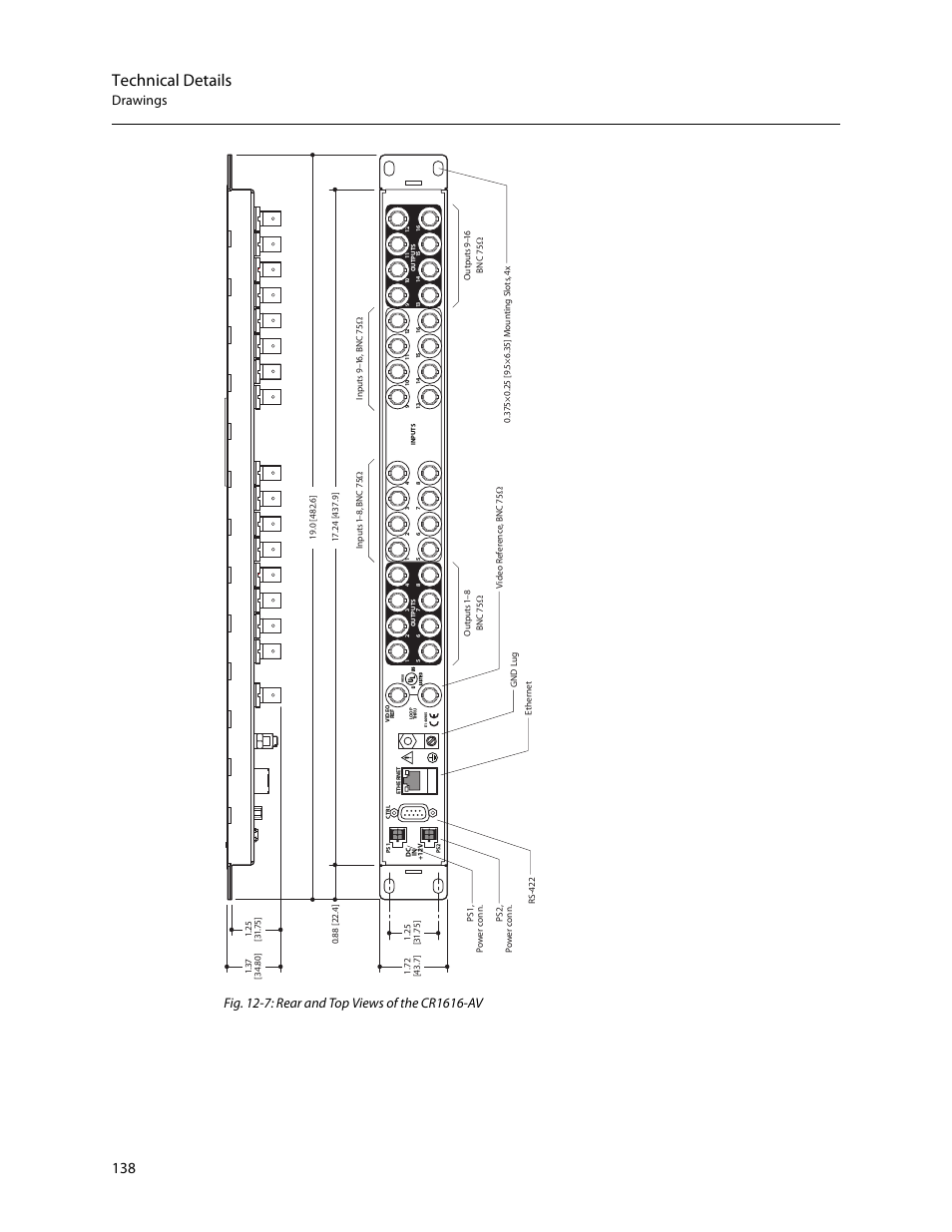 Technical details | Grass Valley CR Series v.3.2 User Manual | Page 150 / 212