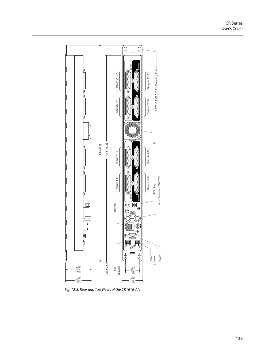 139 cr series | Grass Valley CR Series v.3.2 User Manual | Page 151 / 212