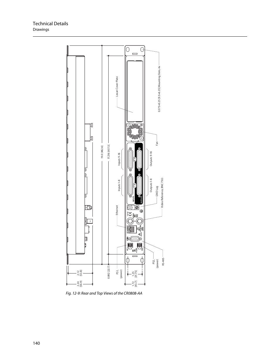 Technical details | Grass Valley CR Series v.3.2 User Manual | Page 152 / 212