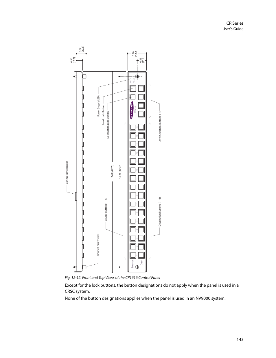 143 cr series | Grass Valley CR Series v.3.2 User Manual | Page 155 / 212