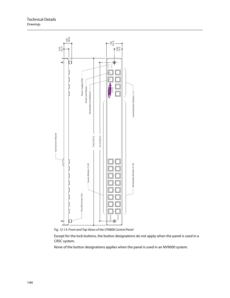 Technical details | Grass Valley CR Series v.3.2 User Manual | Page 156 / 212