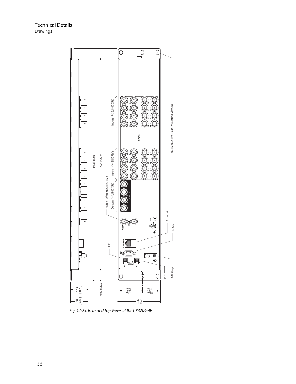 Technical details | Grass Valley CR Series v.3.2 User Manual | Page 168 / 212