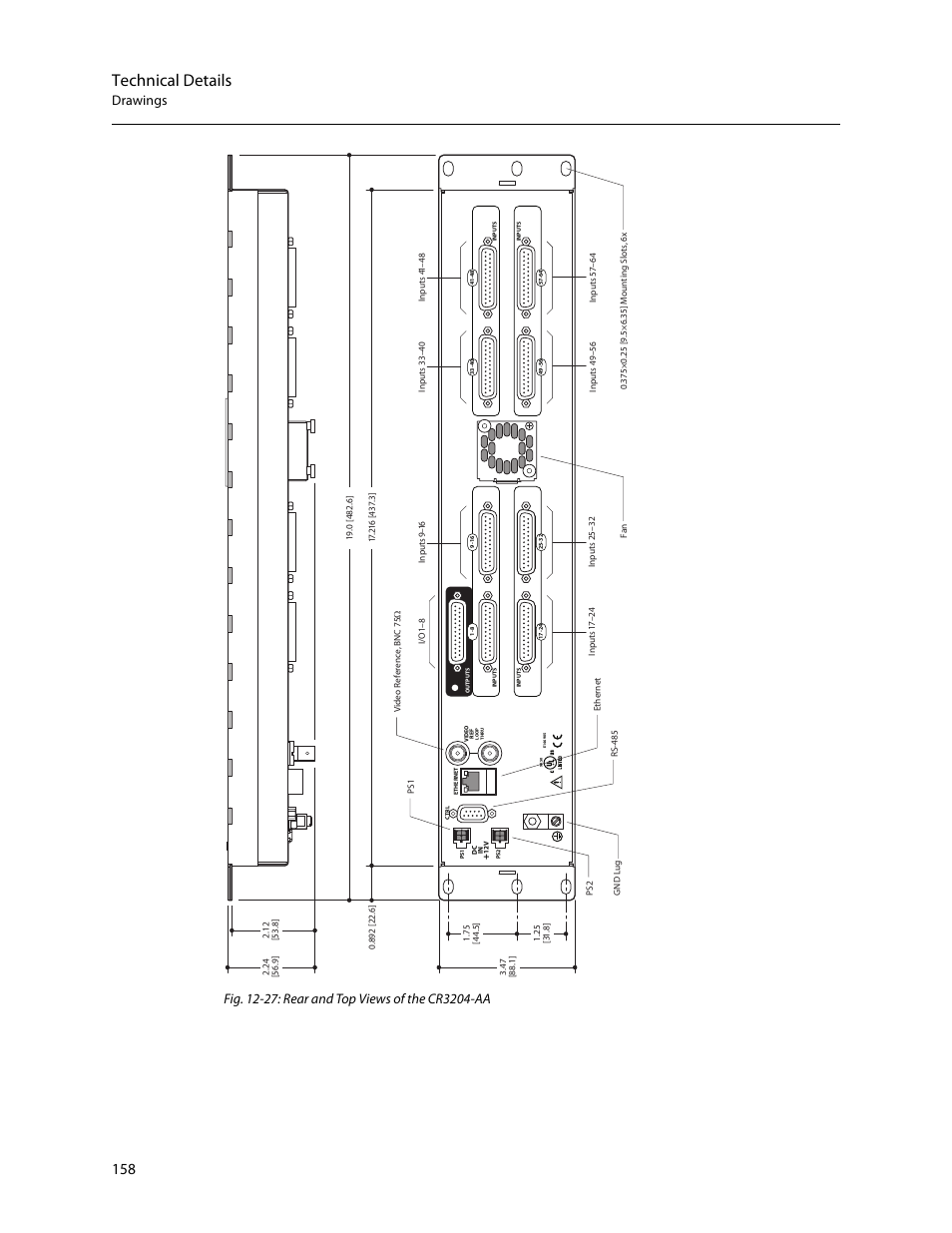 Technical details | Grass Valley CR Series v.3.2 User Manual | Page 170 / 212