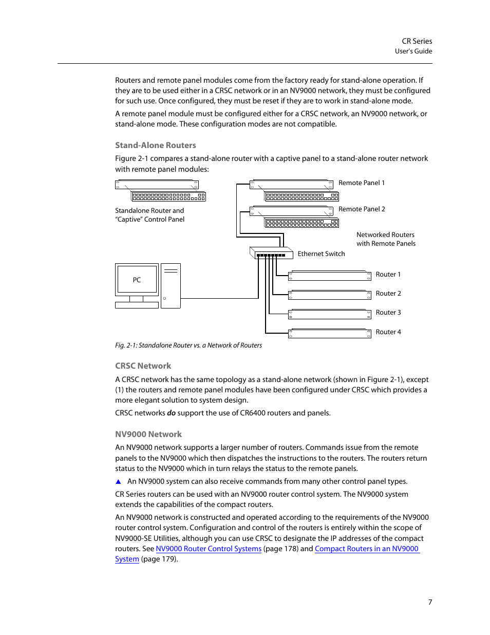 Grass Valley CR Series v.3.2 User Manual | Page 19 / 212