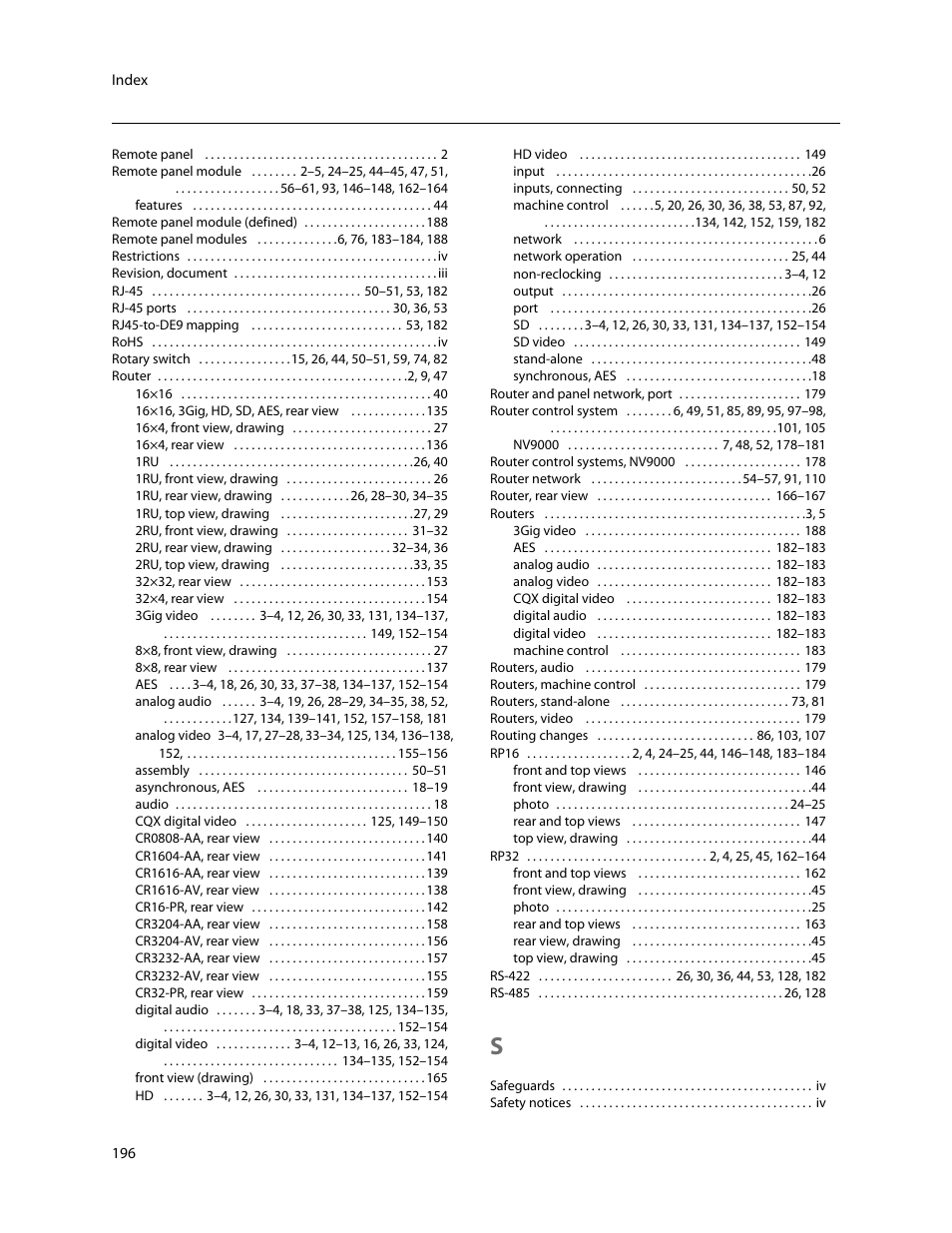 Grass Valley CR Series v.3.2 User Manual | Page 208 / 212