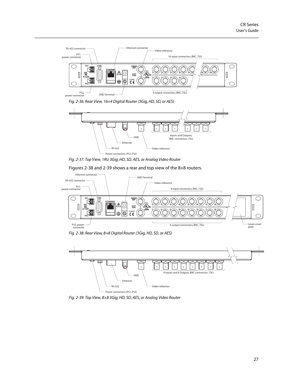 Figure 2-36, 27 cr series | Grass Valley CR Series v.3.2 User Manual | Page 39 / 212