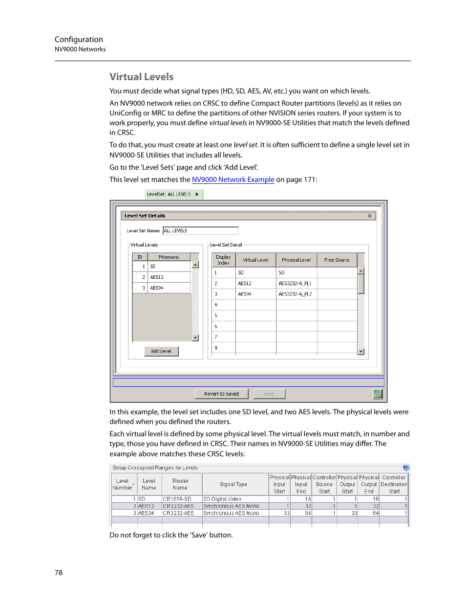 Virtual levels | Grass Valley CR Series v.3.2 User Manual | Page 90 / 212