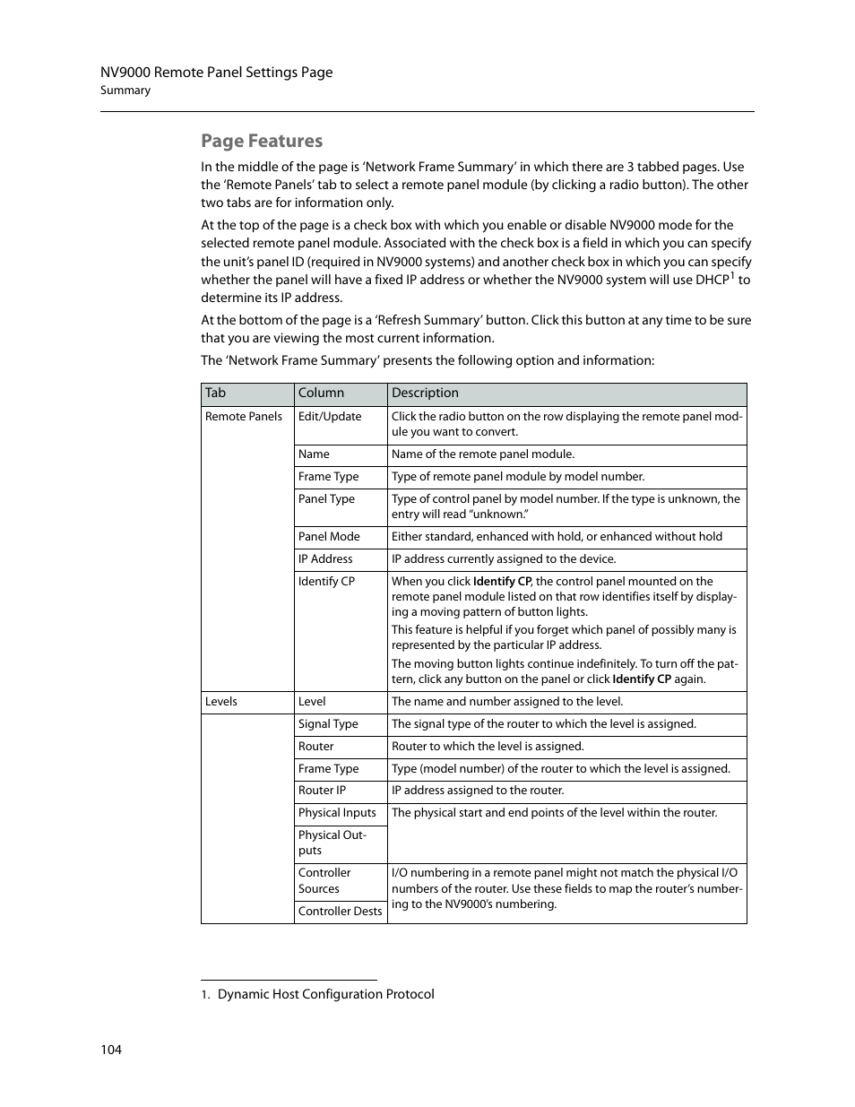 Page features | Grass Valley CRSC v.3.2 User Manual | Page 116 / 186