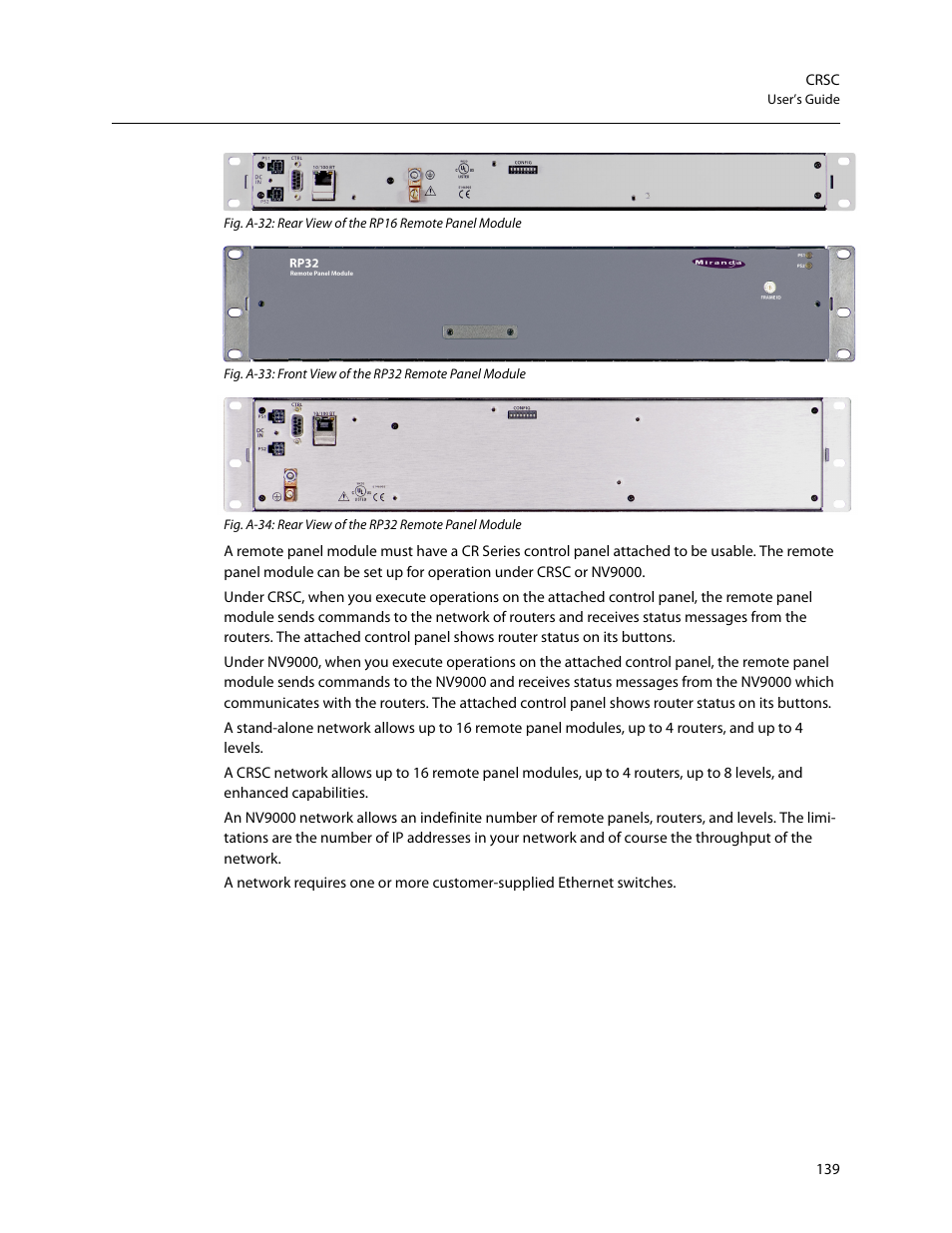 Ugh a-34 sho | Grass Valley CRSC v.3.2 User Manual | Page 151 / 186
