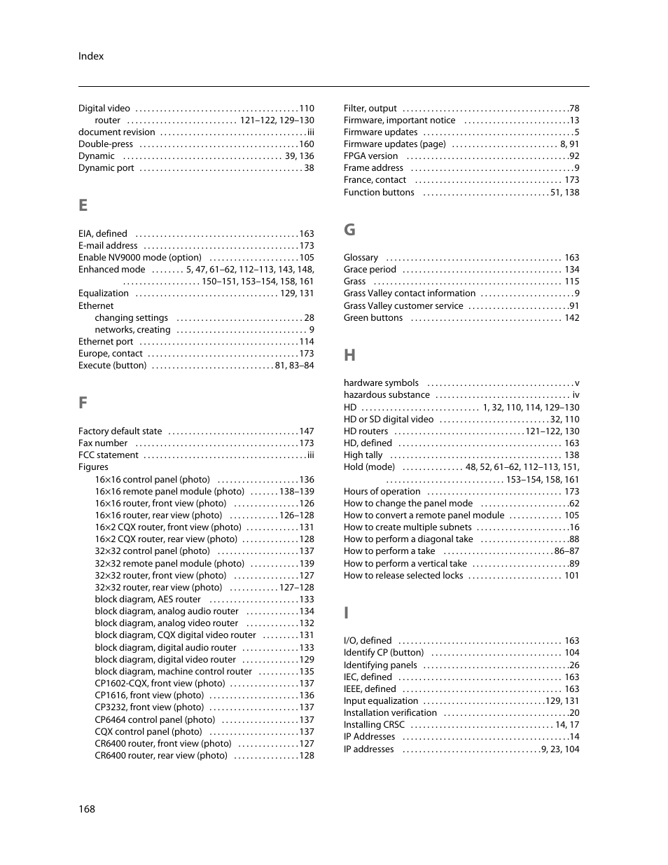 Grass Valley CRSC v.3.2 User Manual | Page 180 / 186