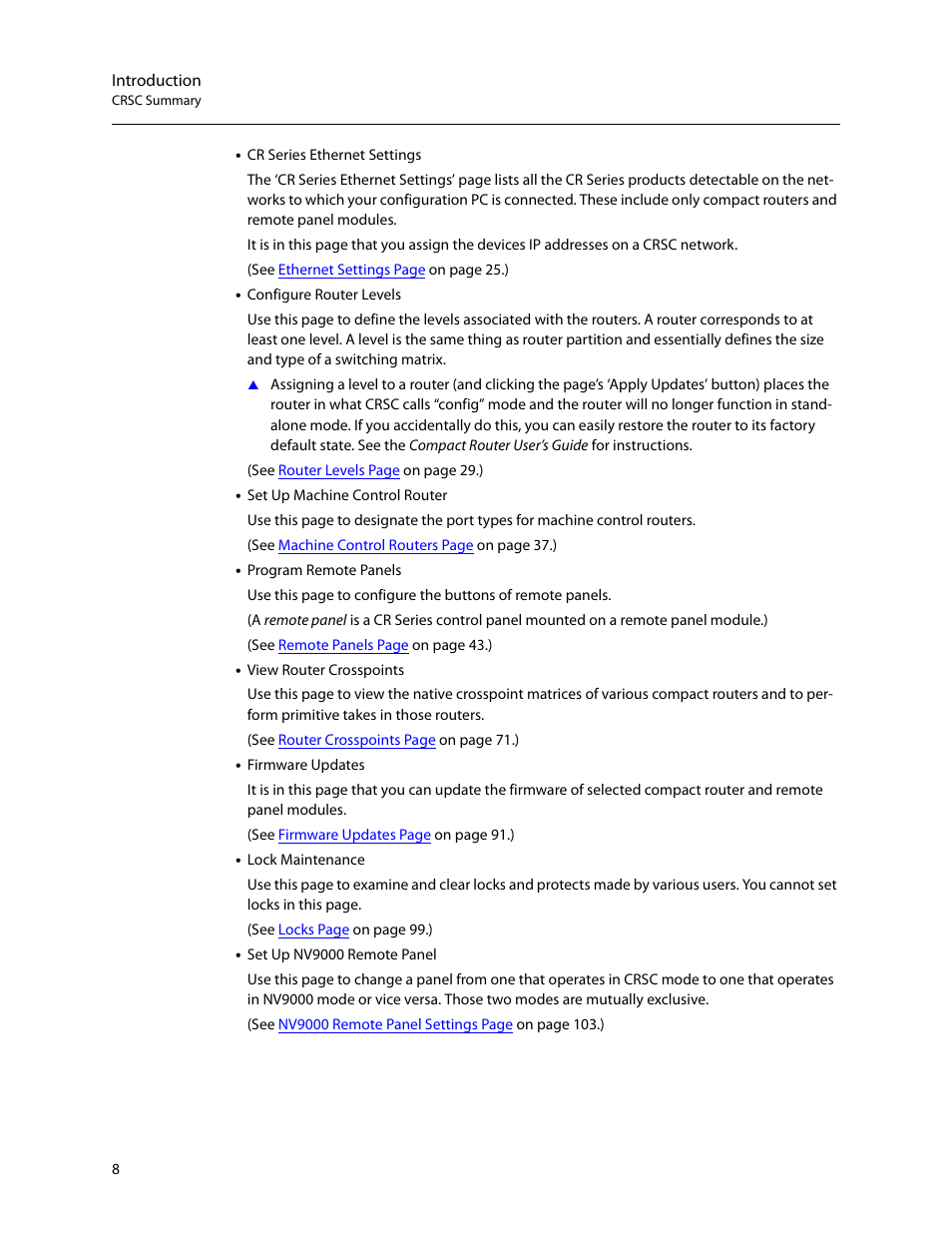 Grass Valley CRSC v.3.2 User Manual | Page 20 / 186
