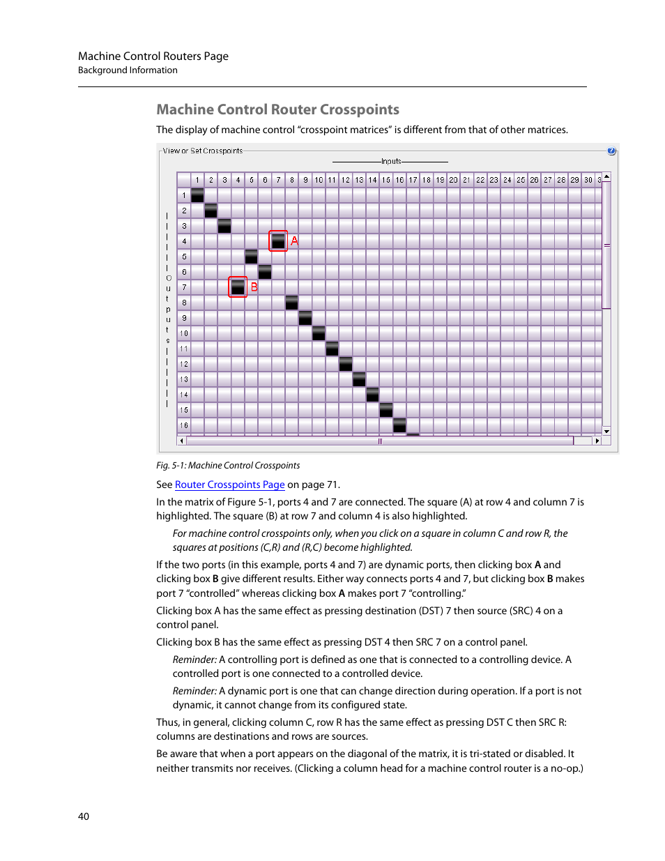 Machine control router crosspoints | Grass Valley CRSC v.3.2 User Manual | Page 52 / 186