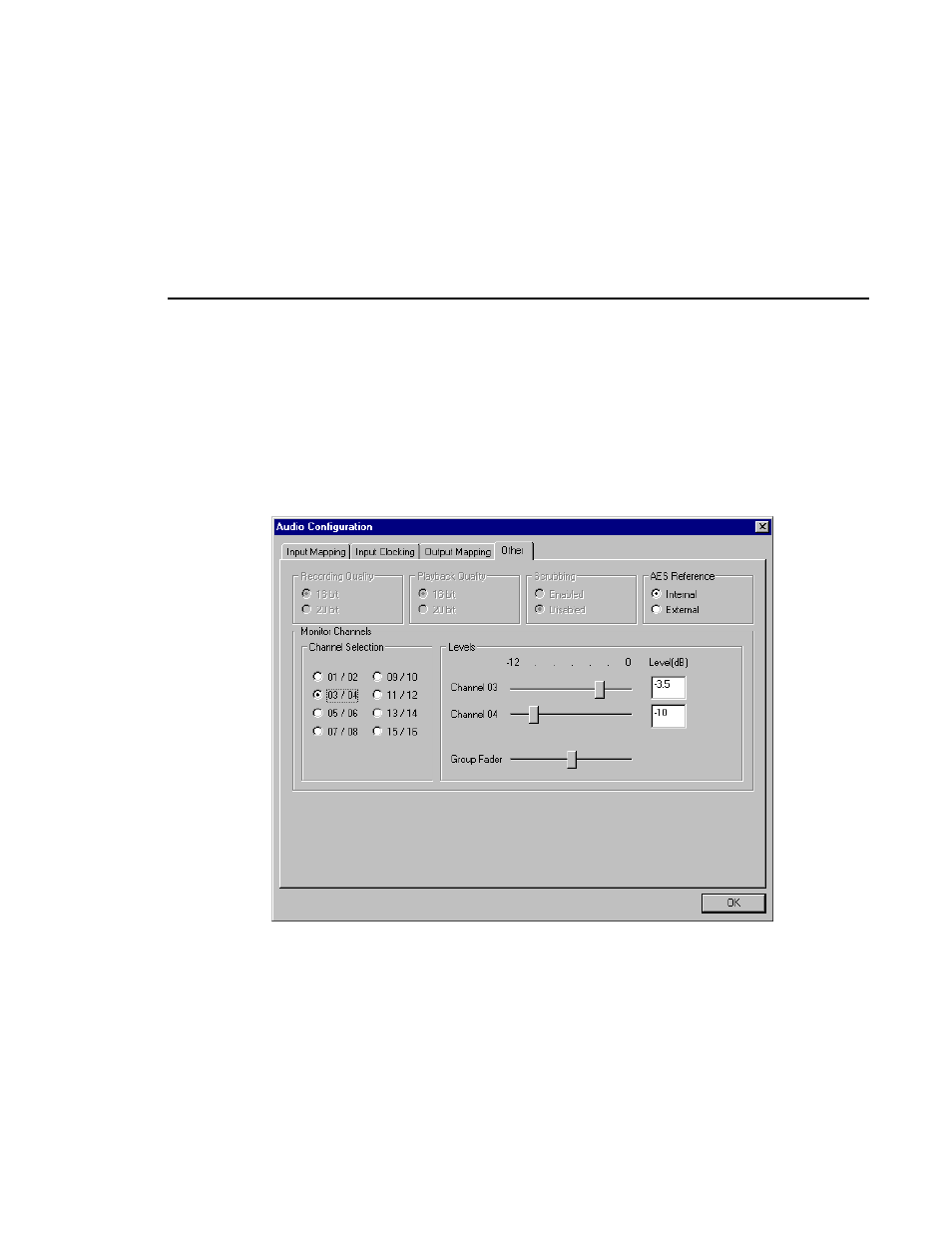 Audio configuration other tab | Grass Valley PDR v.2.1 User Manual | Page 81 / 158