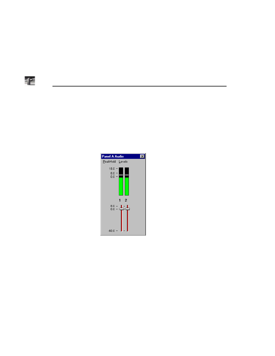 Viewing an audio monitor for a panel | Grass Valley PDR v.2.1 User Manual | Page 88 / 158