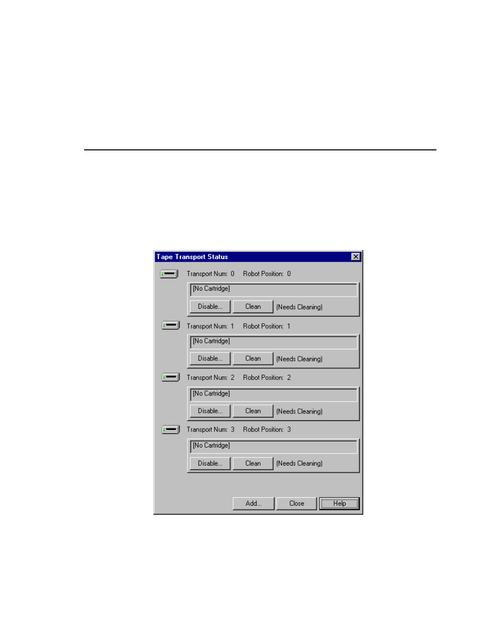 Viewing tape transport status | Grass Valley PDR v.2.2 User Manual | Page 139 / 350