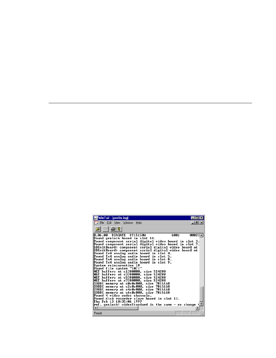 Using profile utilities, Viewing profile logs, Chapter 6 | Grass Valley PDR v.2.2 User Manual | Page 195 / 350