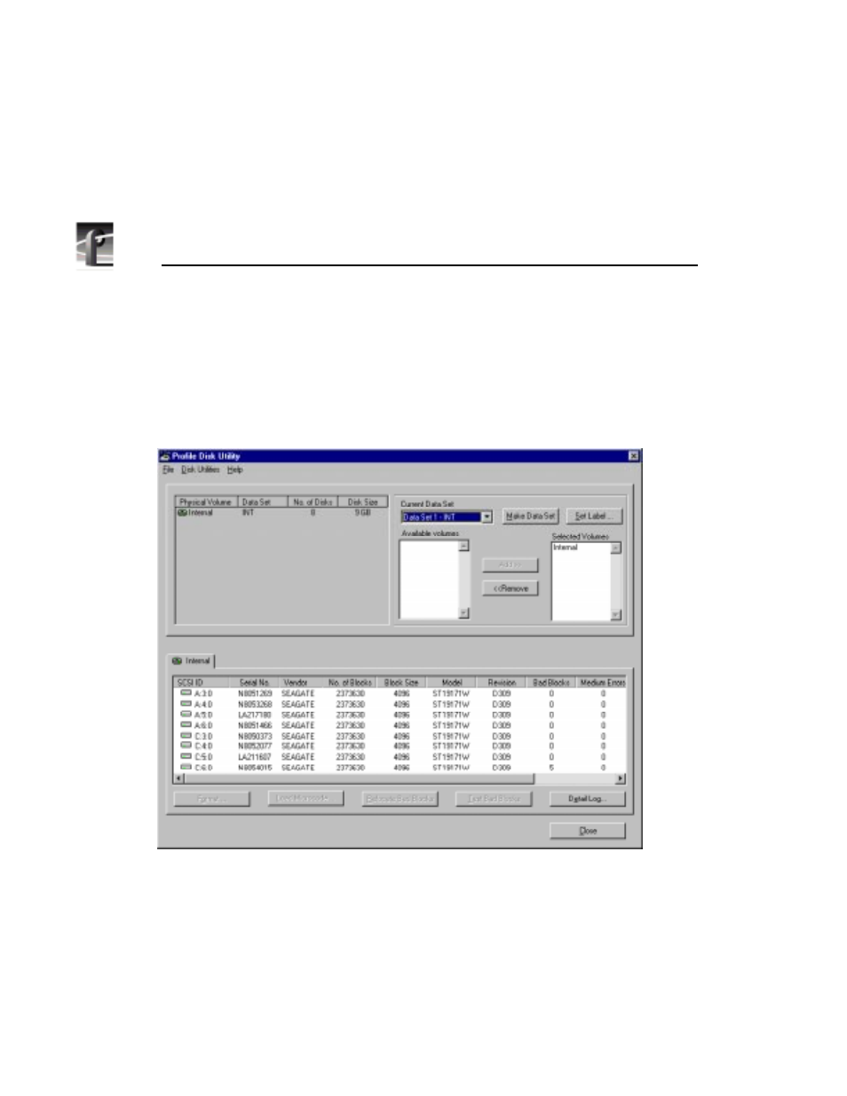 Profile disk utility | Grass Valley PDR v.2.2 User Manual | Page 34 / 350