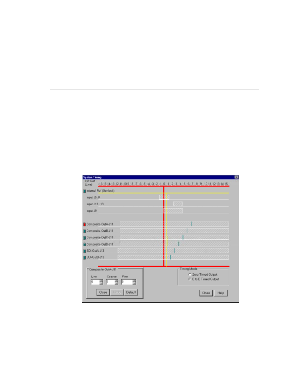 E to e timed outputs | Grass Valley PDR v.2.2 User Manual | Page 47 / 350