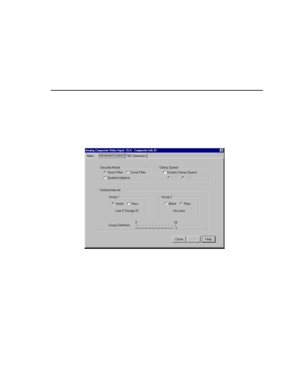 Analog composite video input advanced control | Grass Valley PDR v.2.2 User Manual | Page 55 / 350
