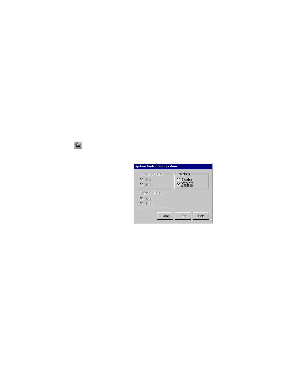 System audio configuration, System audio configuration dialog box | Grass Valley PROFILE FAMILY v.2.5 User Manual | Page 101 / 394