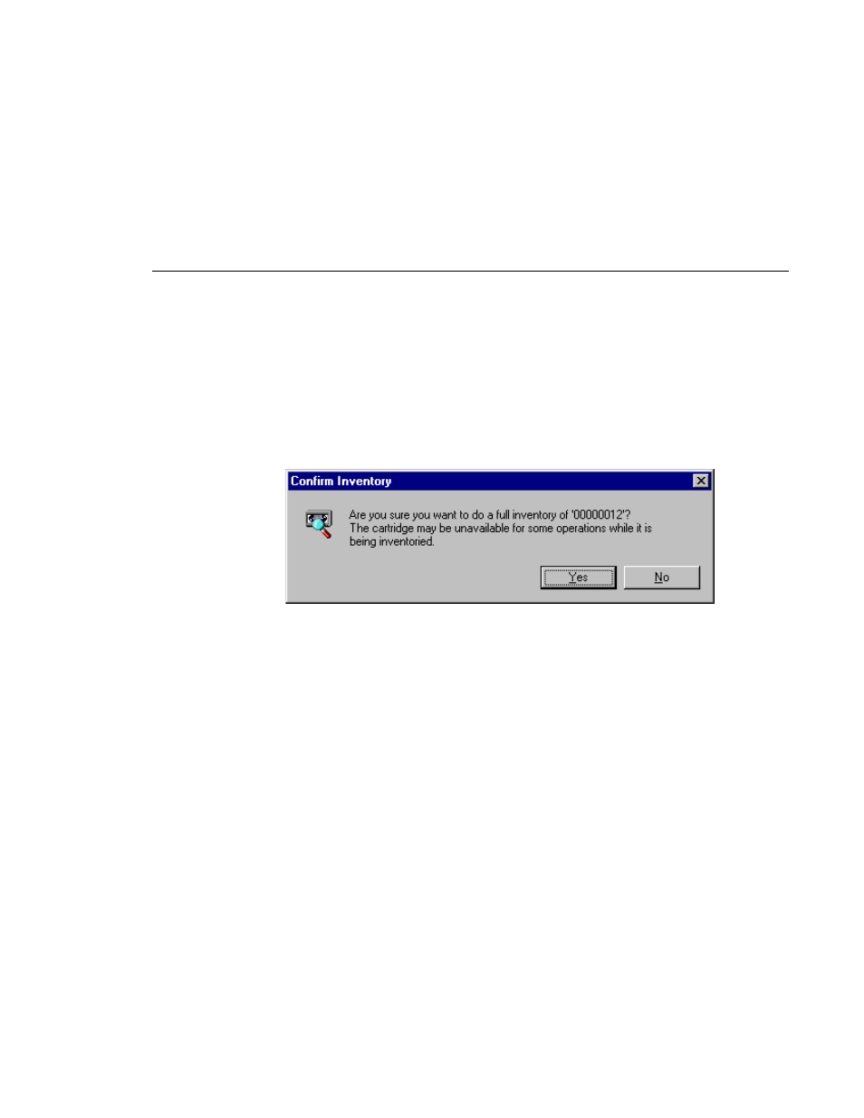 Confirm inventory dialog box | Grass Valley PROFILE FAMILY v.2.5 User Manual | Page 145 / 394