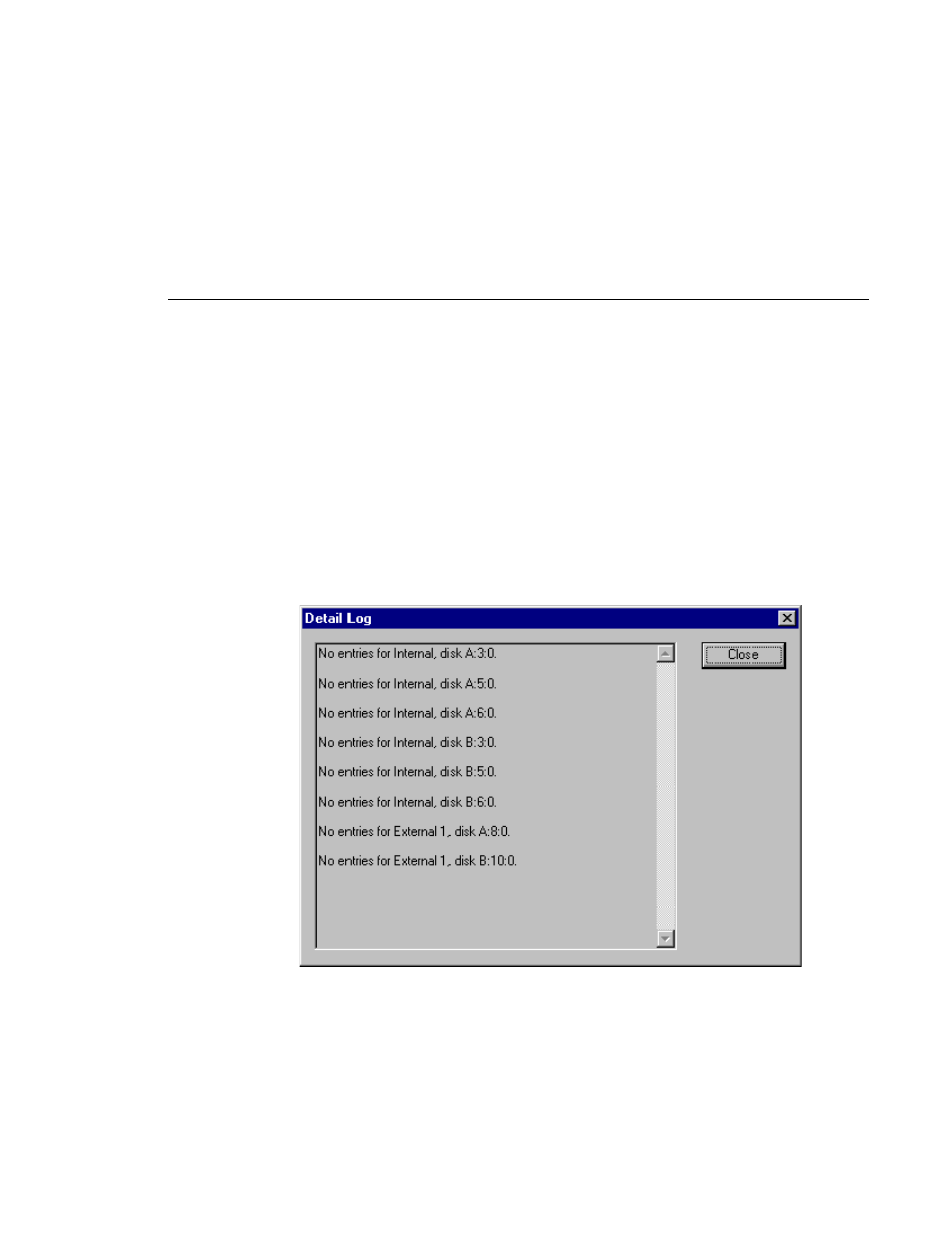 The detail log, Connecting to a remote profile machine, 105 detail log dialog box | Grass Valley PROFILE FAMILY v.2.5 User Manual | Page 209 / 394