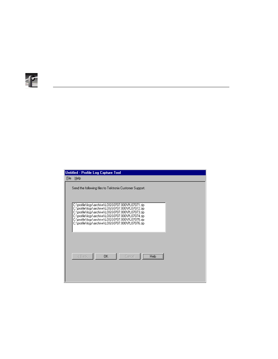 109 log tool complete screen | Grass Valley PROFILE FAMILY v.2.5 User Manual | Page 216 / 394
