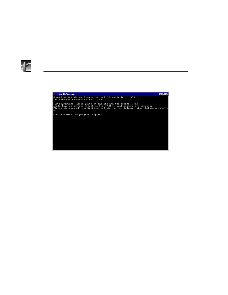 115 update firmware window | Grass Valley PROFILE FAMILY v.2.5 User Manual | Page 238 / 394